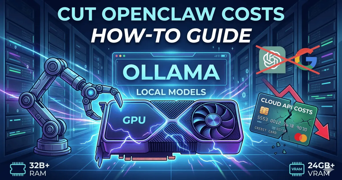 How to Cut OpenClaw API Costs with Ollama and Local Models