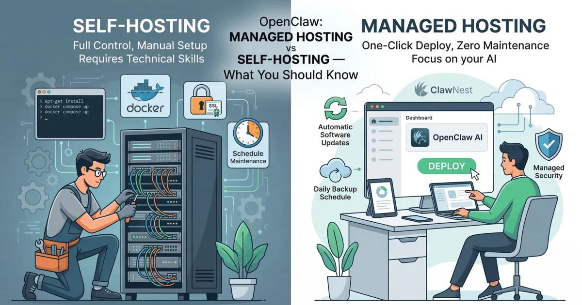 OpenClaw: Managed Hosting vs Self-Hosting — What You Should Know
